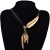 FASHION BOHEMIAN ROPE FEATHER NECKLACE