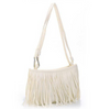 VINTAGE TASSEL LEATHER CROSSBODY BAG FOR WOMEN