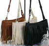 VINTAGE TASSEL LEATHER CROSSBODY BAG FOR WOMEN