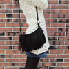 VINTAGE TASSEL LEATHER CROSSBODY BAG FOR WOMEN