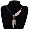 FASHION BOHEMIAN ROPE FEATHER NECKLACE