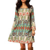 BOHO WOMEN BEACH DRESS LONG SLEEVE