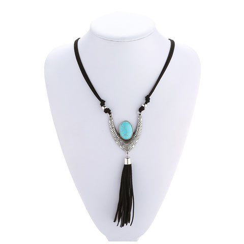 TASSEL TURQUOISE NECKLACE