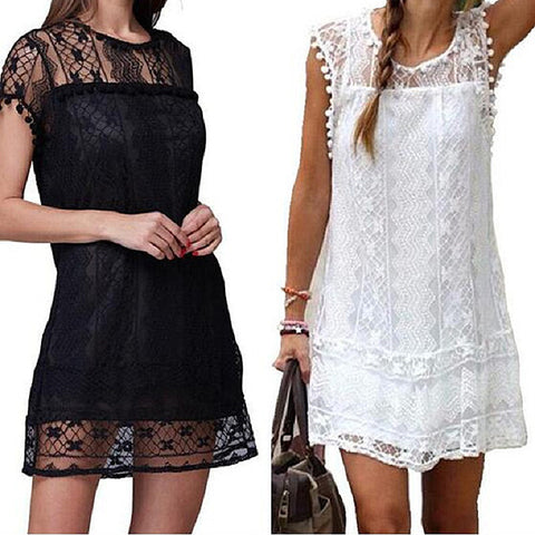 MY-STYLE BOHO DRESS - BLACK & WHITE