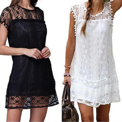 MY-STYLE BOHO DRESS - BLACK & WHITE