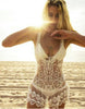 FLORAL LACE BEACH DRESS