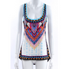 BOHEMIAN LOOSE LONG WOMEN TOP TRIBE PRINT BEACH CASUAL TANK