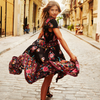 SUMMER BOHO DRESS ETHNIC SEXY PRINT RETRO VINTAGE DRESS