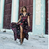 SUMMER BOHO DRESS ETHNIC SEXY PRINT RETRO VINTAGE DRESS